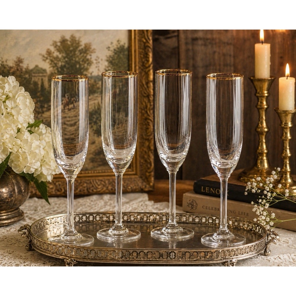 Lenox McKinley 9" Fluted Champagne - Set Of 4